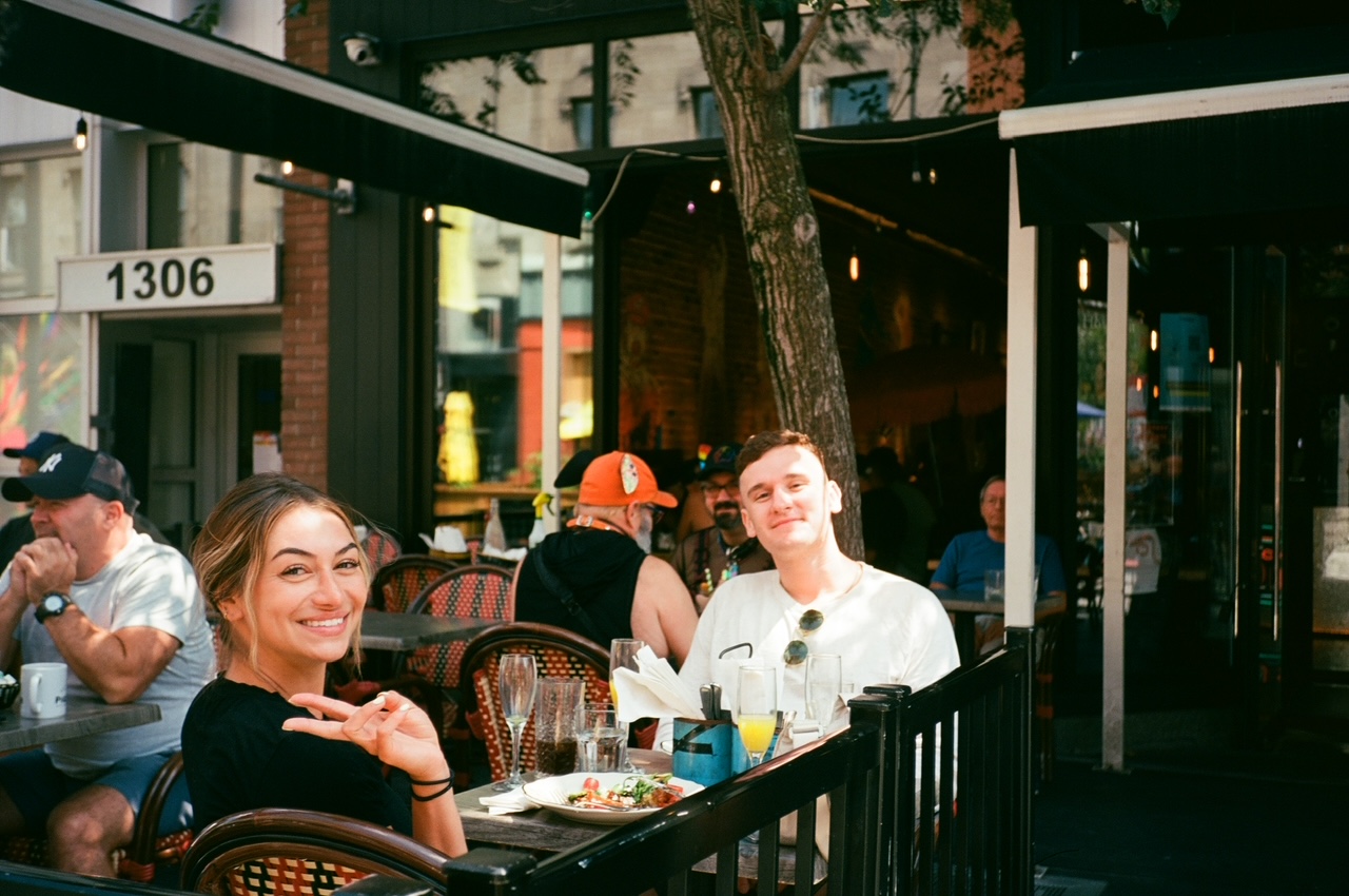 Eva and Alex together in Montreal